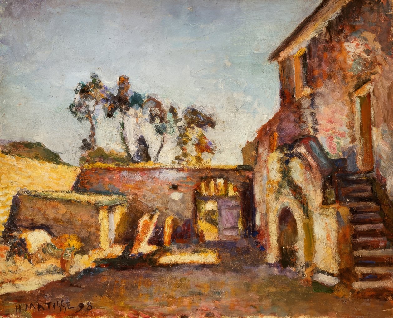 Dziedziniec młyna w Ajaccio autorstwa Henri Matisse