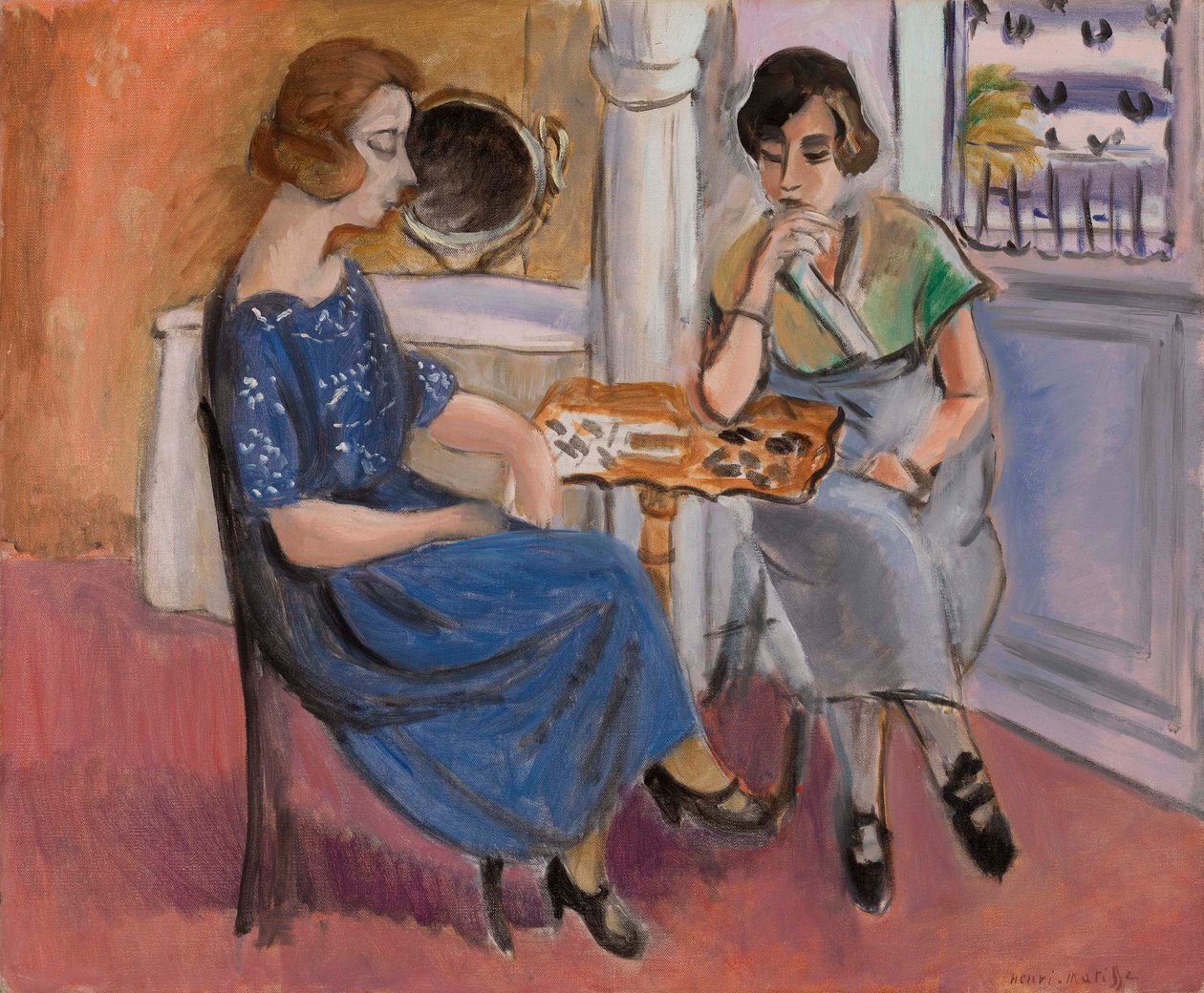 Gracze w domino (Les Joueuses de dominos) autorstwa Henri Matisse