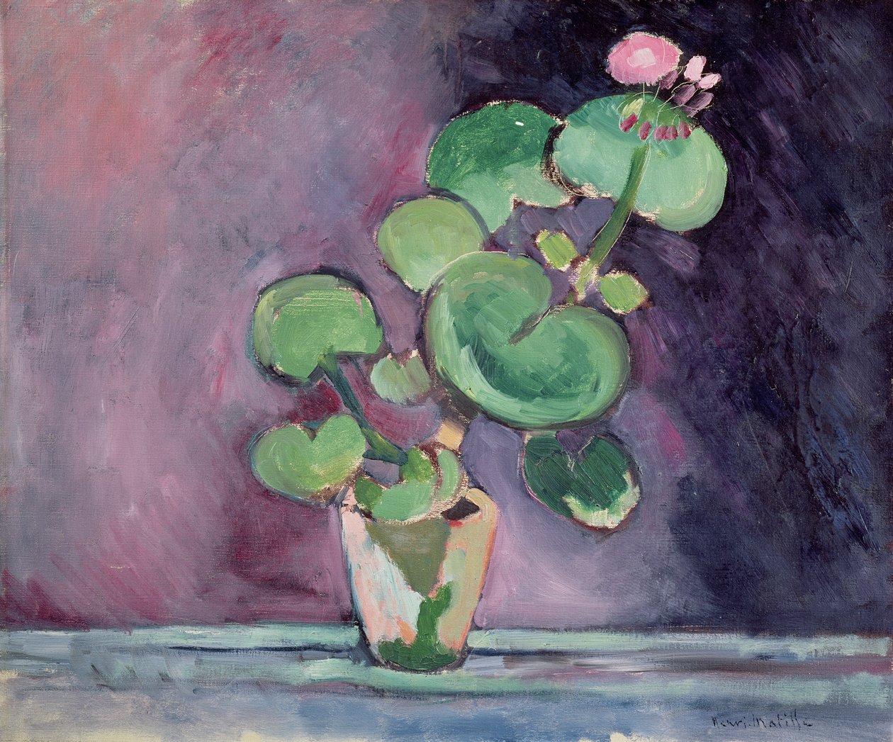 Geranium w doniczce (olej na płótnie) autorstwa Henri Matisse
