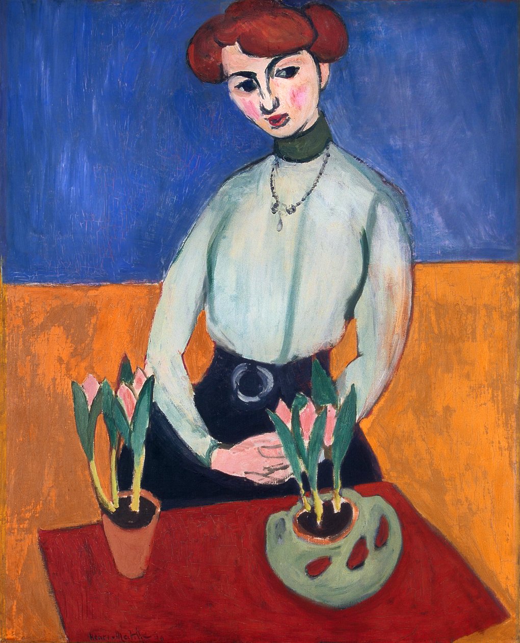 Dziewczyna z tulipanami autorstwa Henri Matisse