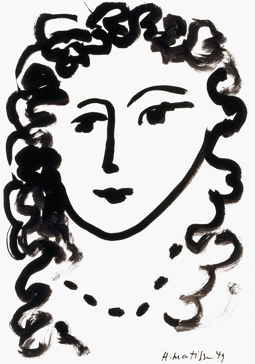 Głowa kobiety autorstwa Henri Matisse