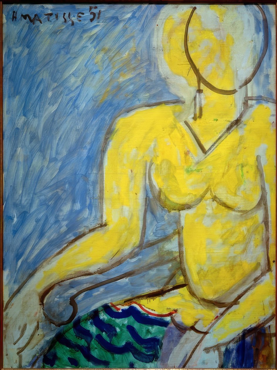 Katia w żółtej sukience autorstwa Henri Matisse