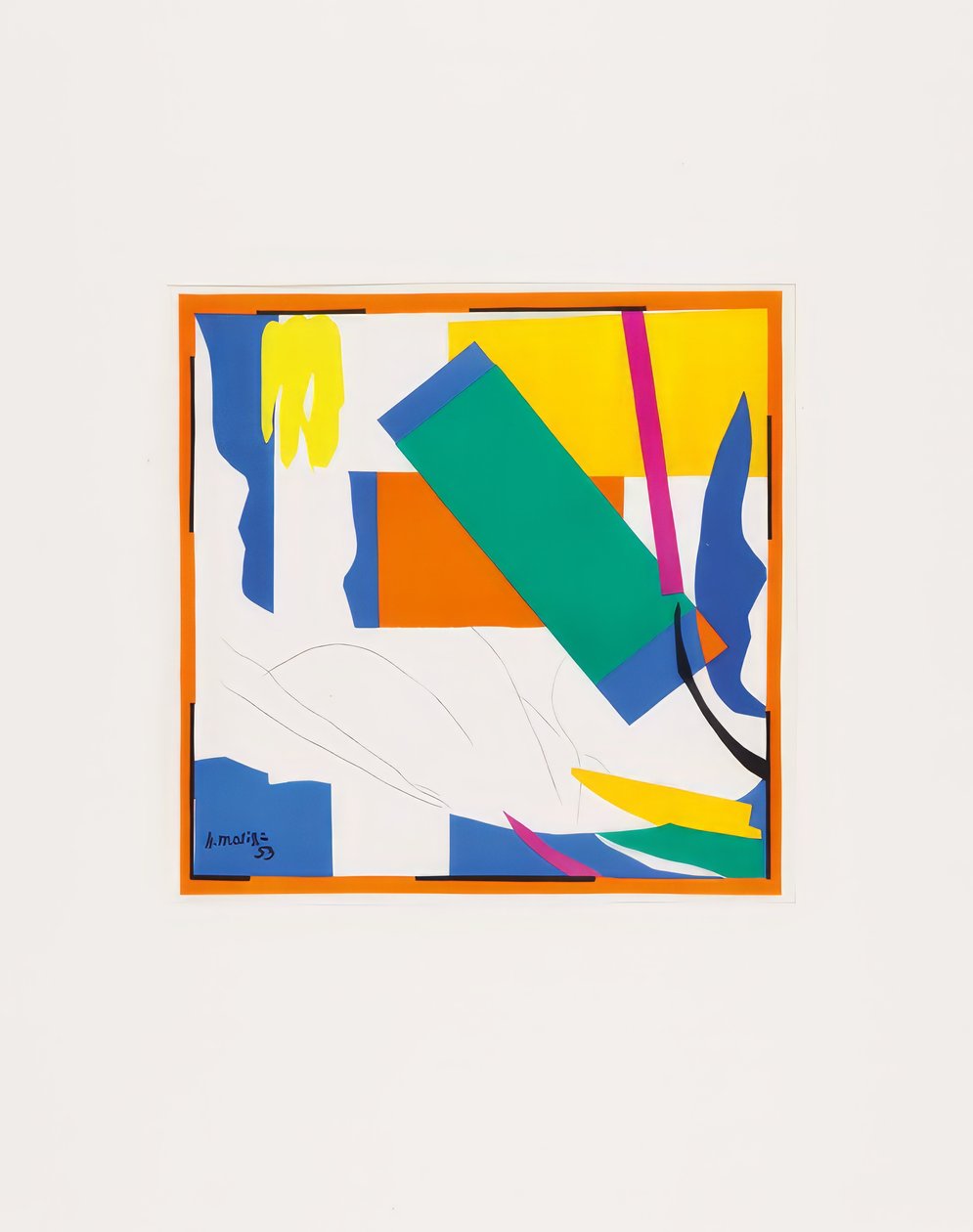 Zbiór ośmiu kolorowych litografii autorstwa Henri Matisse
