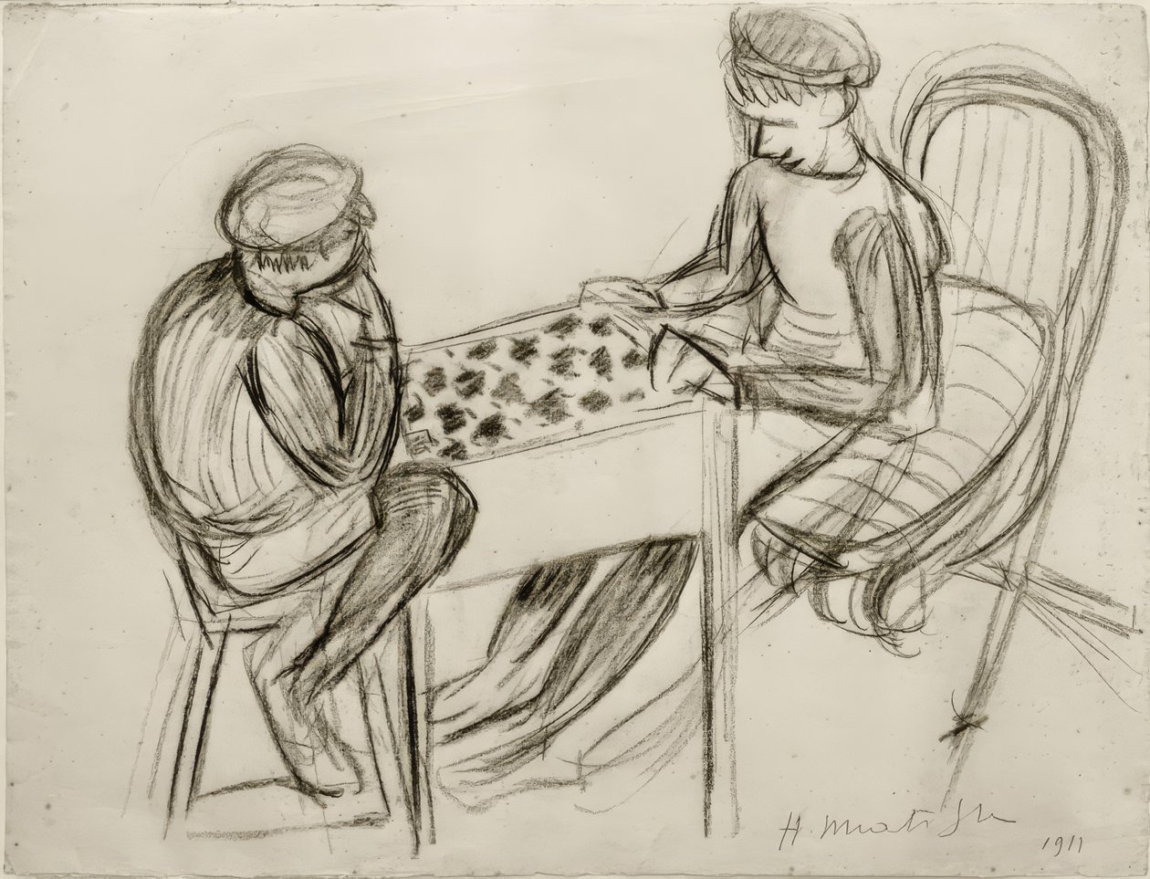 Gracze warcabowi autorstwa Henri Matisse