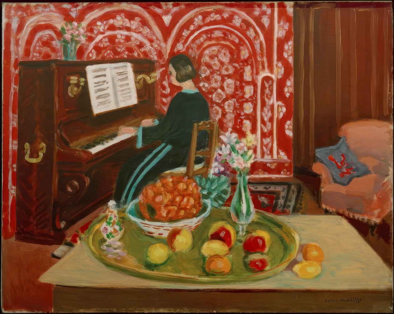 Pianista i martwa natura autorstwa Henri Matisse