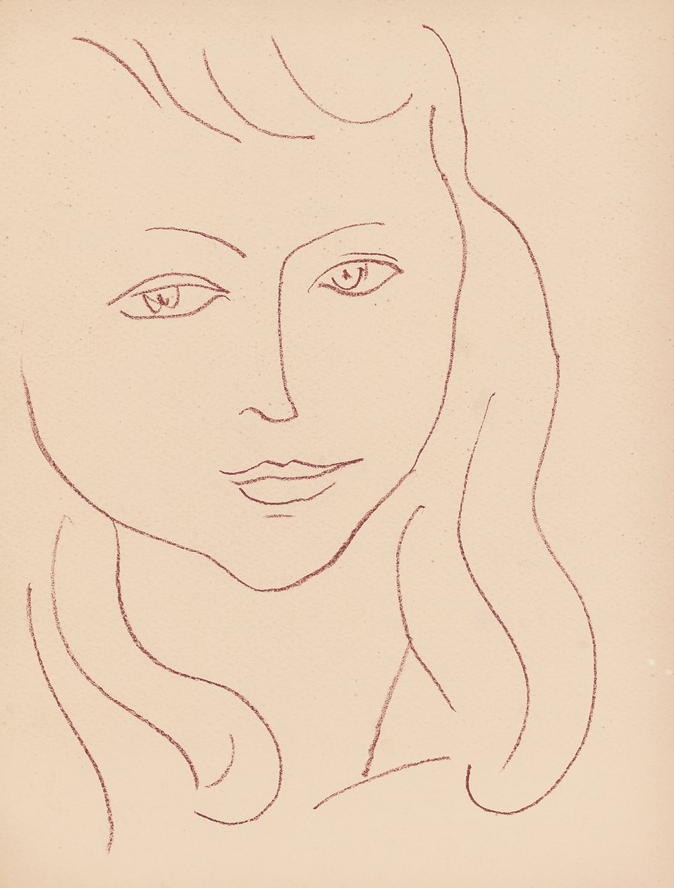 Płytka z "Visages autorstwa Henri Matisse