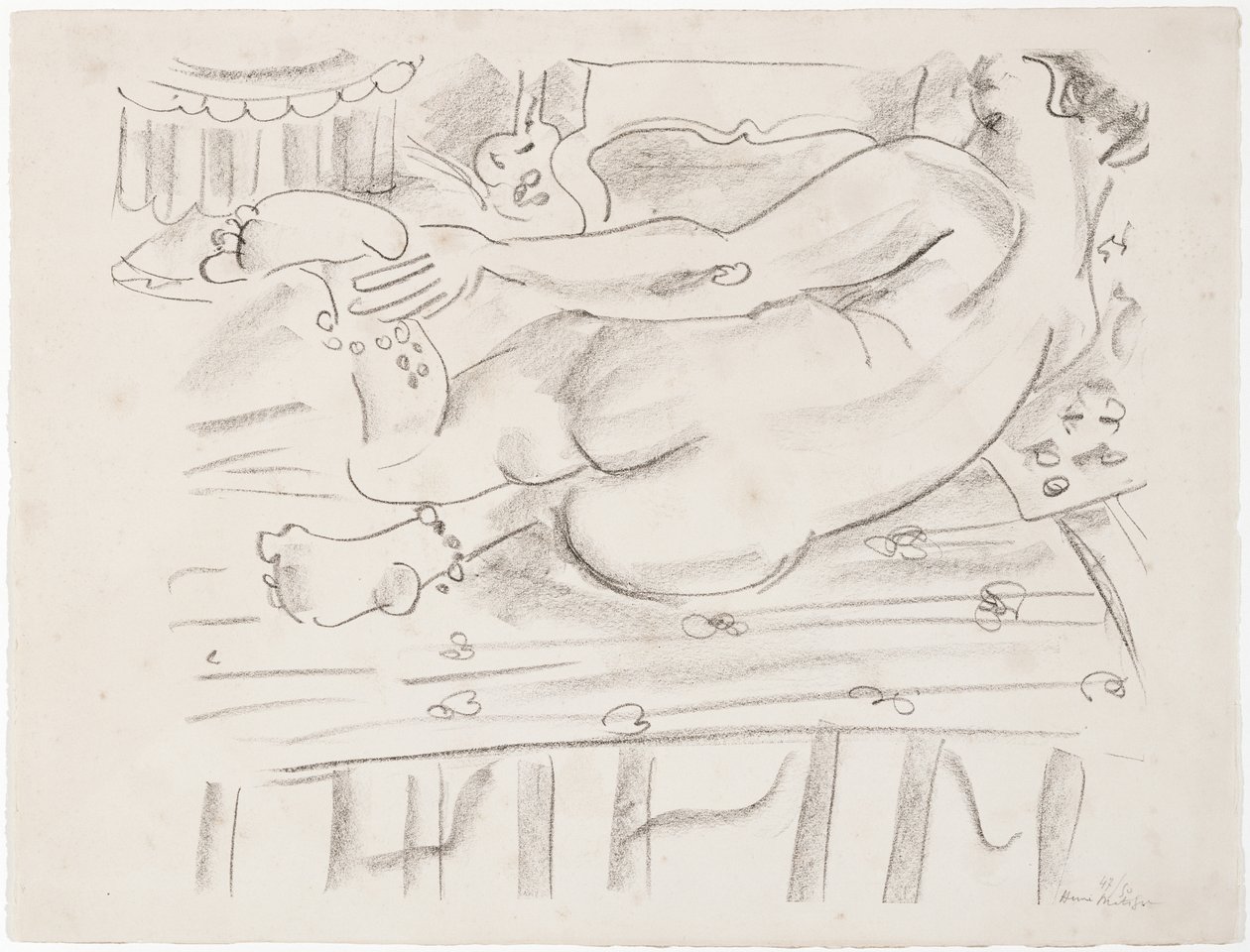 Leżący akt autorstwa Henri Matisse