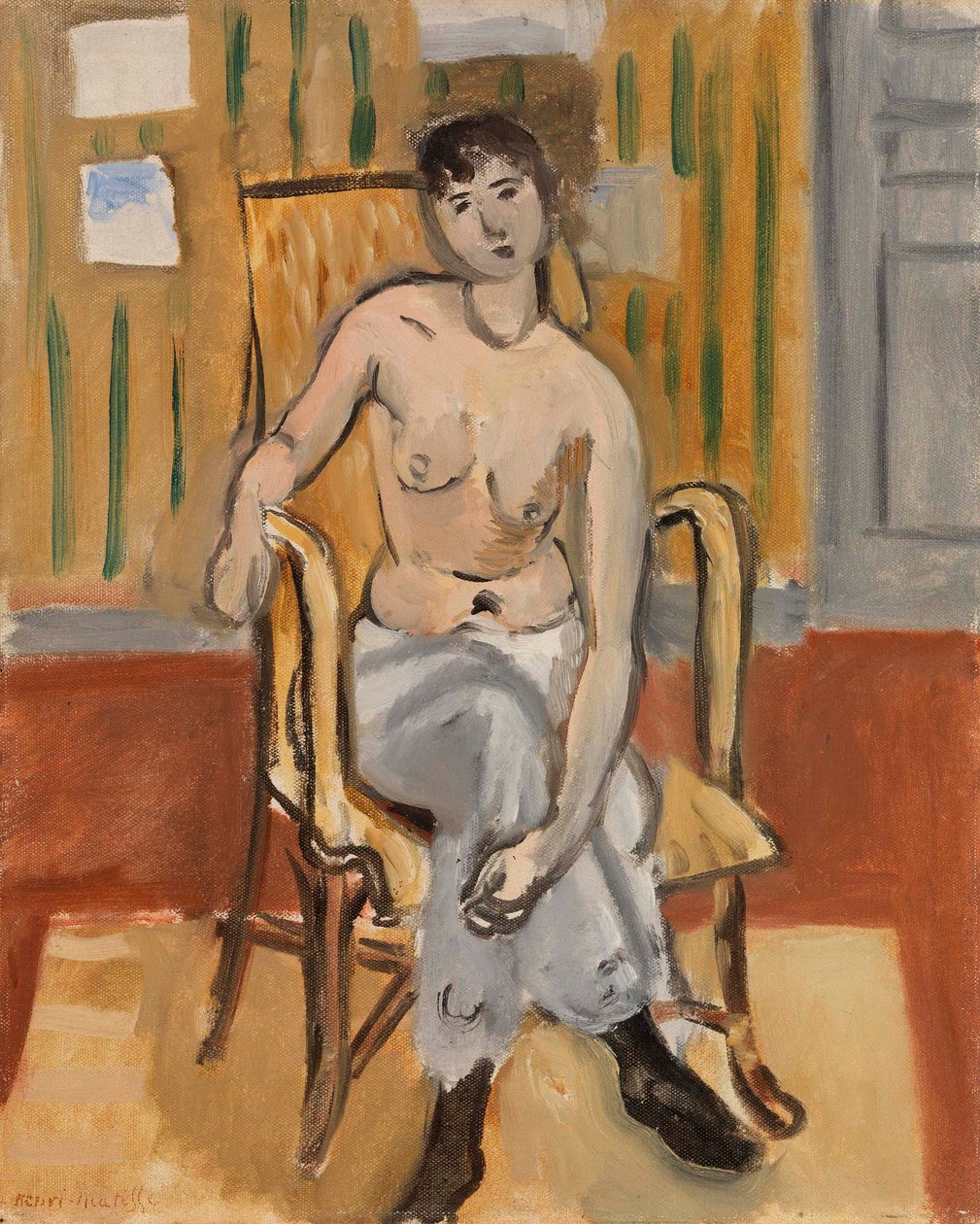 Nagość siedząca w opalonym pokoju autorstwa Henri Matisse