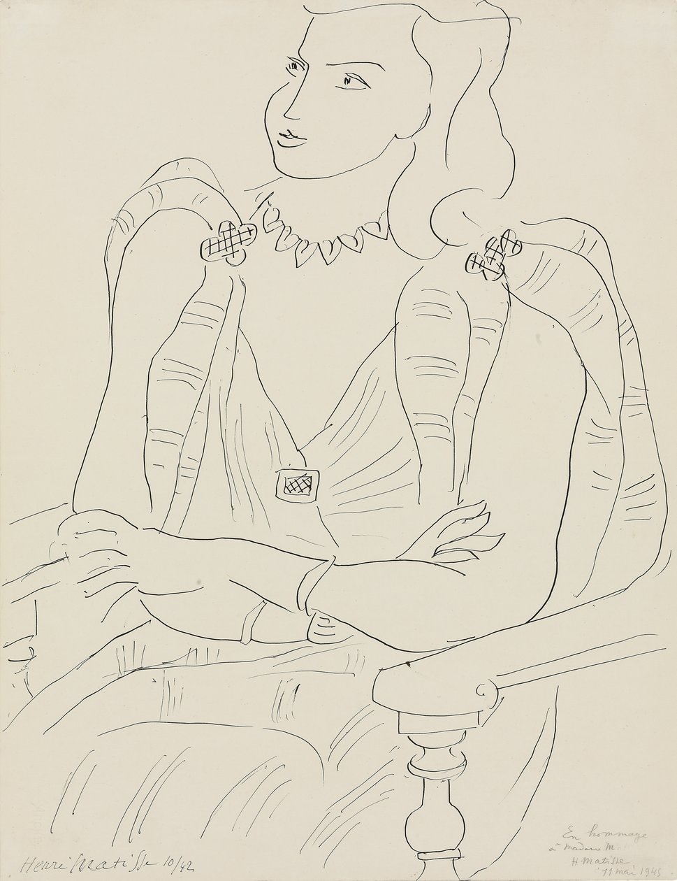 Kobieta siedząca autorstwa Henri Matisse