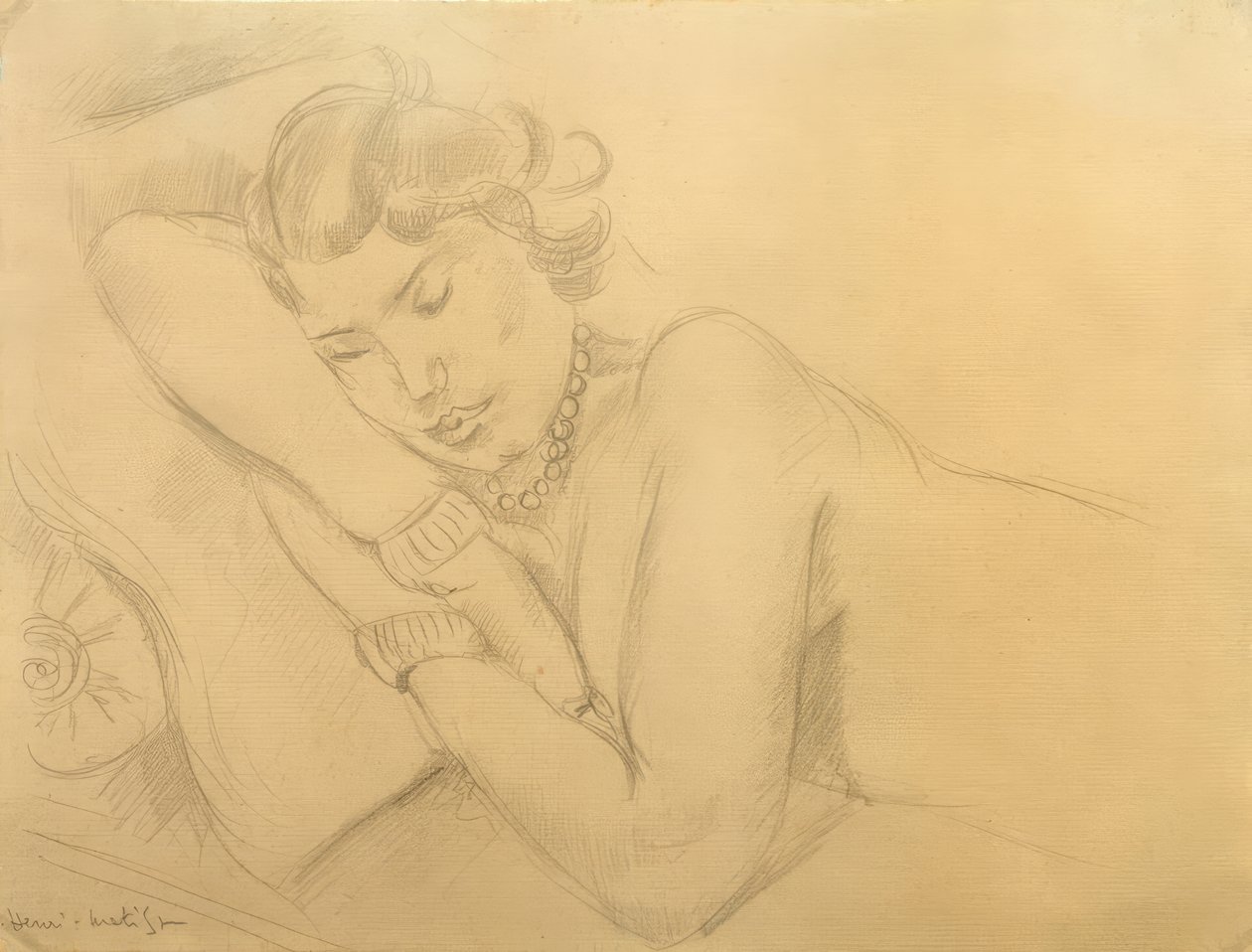 Śpiąca kobieta autorstwa Henri Matisse