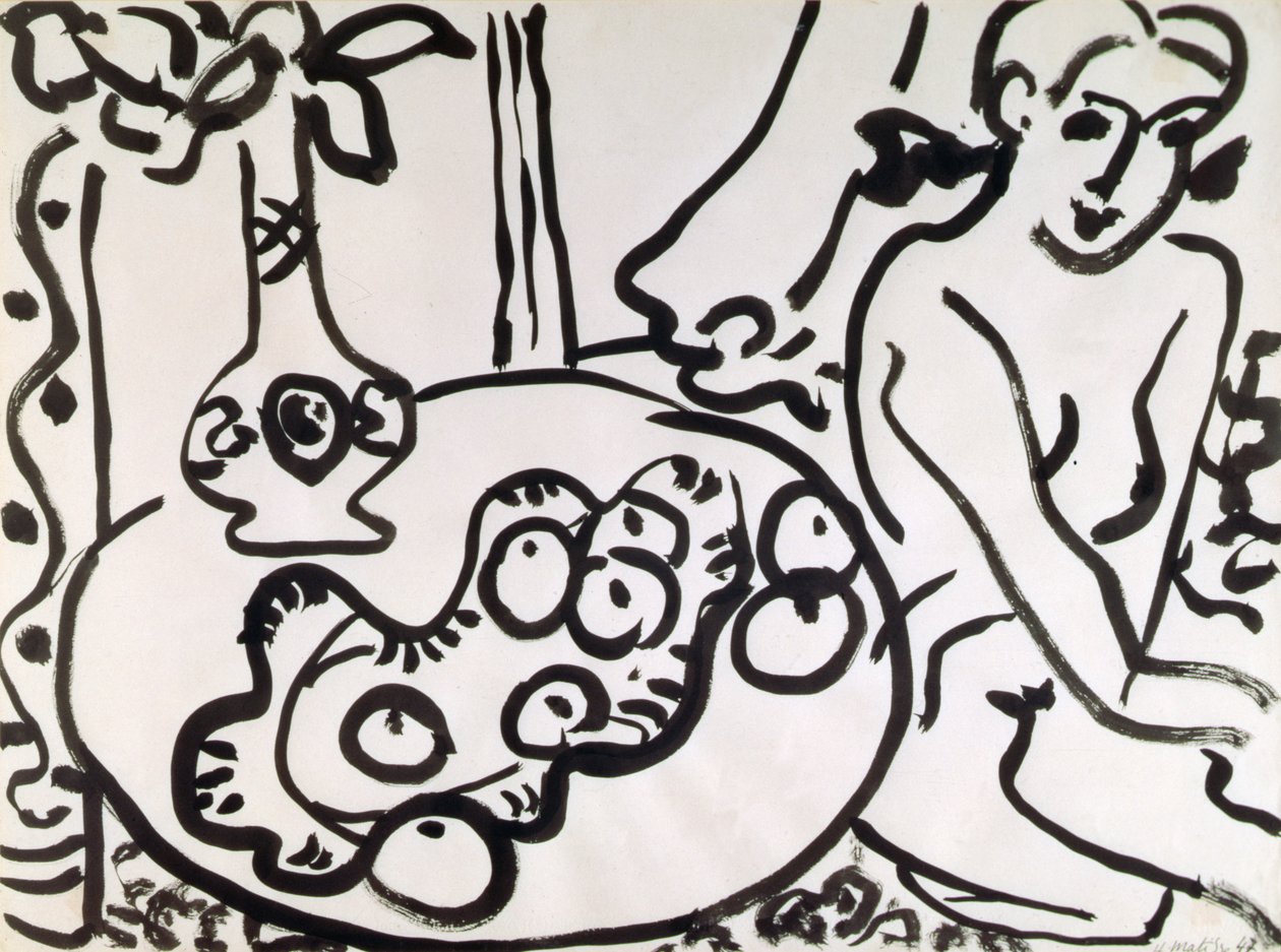 Martwa natura z aktem autorstwa Henri Matisse