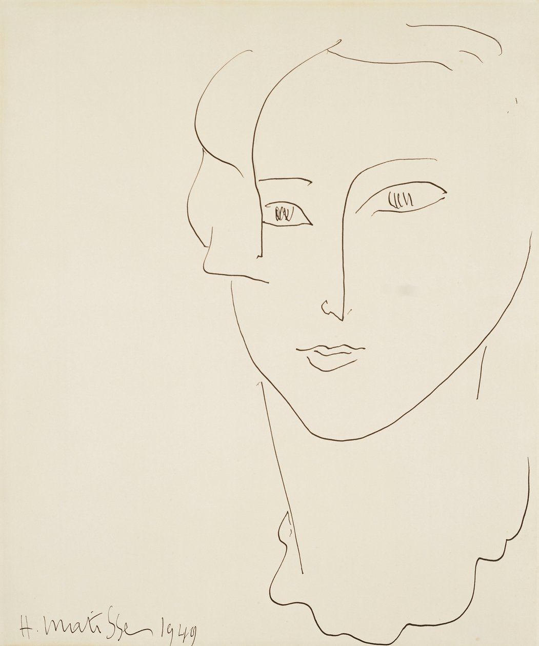 Głowa kobiety autorstwa Henri Matisse