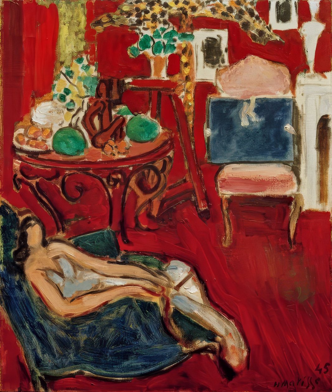 Niebieski folder artystyczny autorstwa Henri Matisse