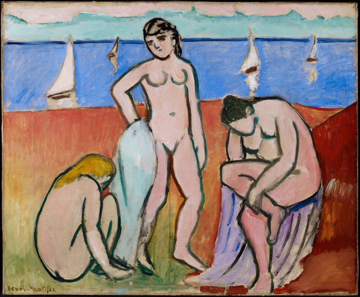 Trzech kąpiących się autorstwa Henri Matisse