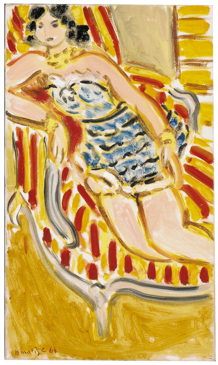 Młoda kobieta na sofie autorstwa Henri Matisse