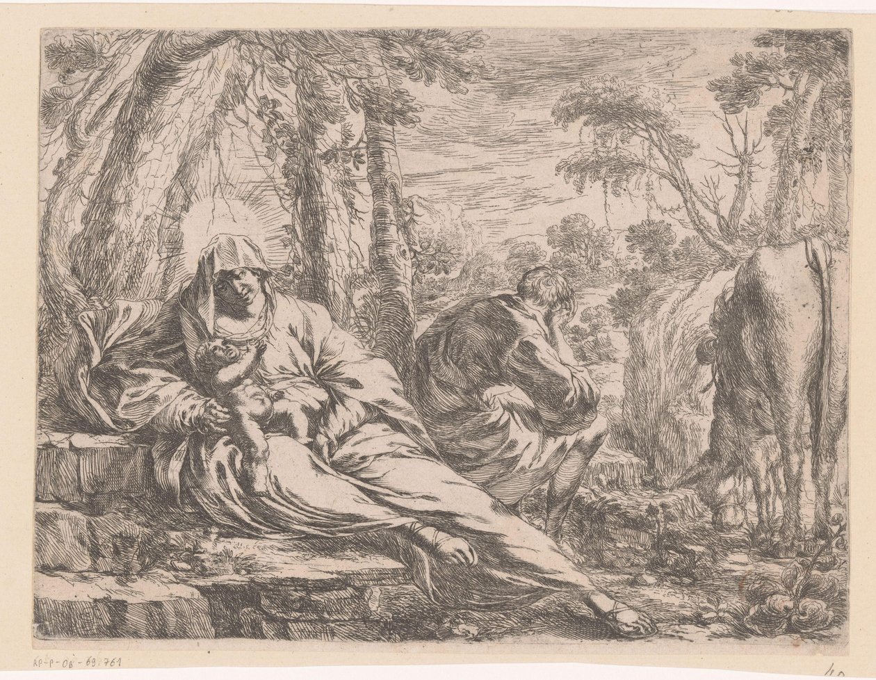 Odpocznij w locie do Egiptu autorstwa Henri Mauperché (possibly)