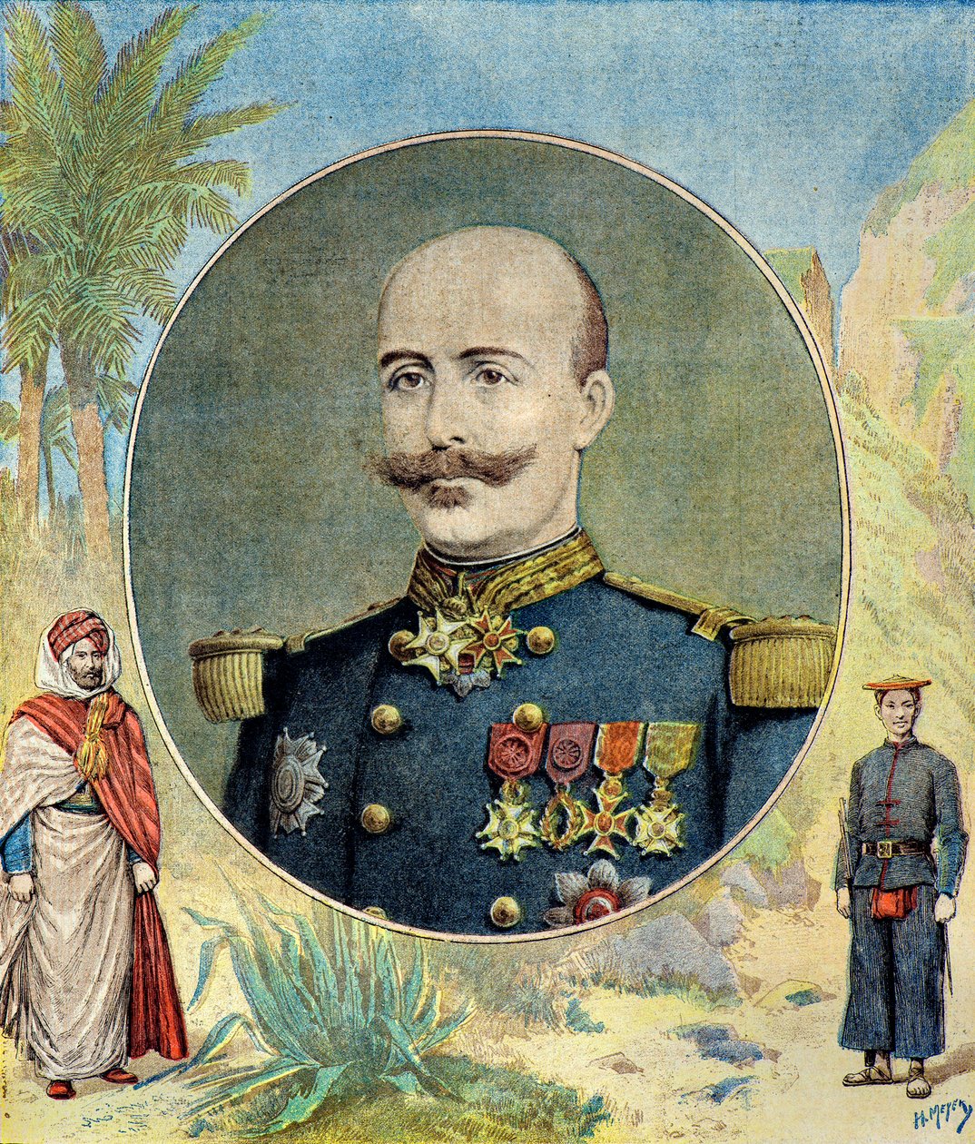 Portret generała Oscara de Negrier autorstwa Henri Meyer