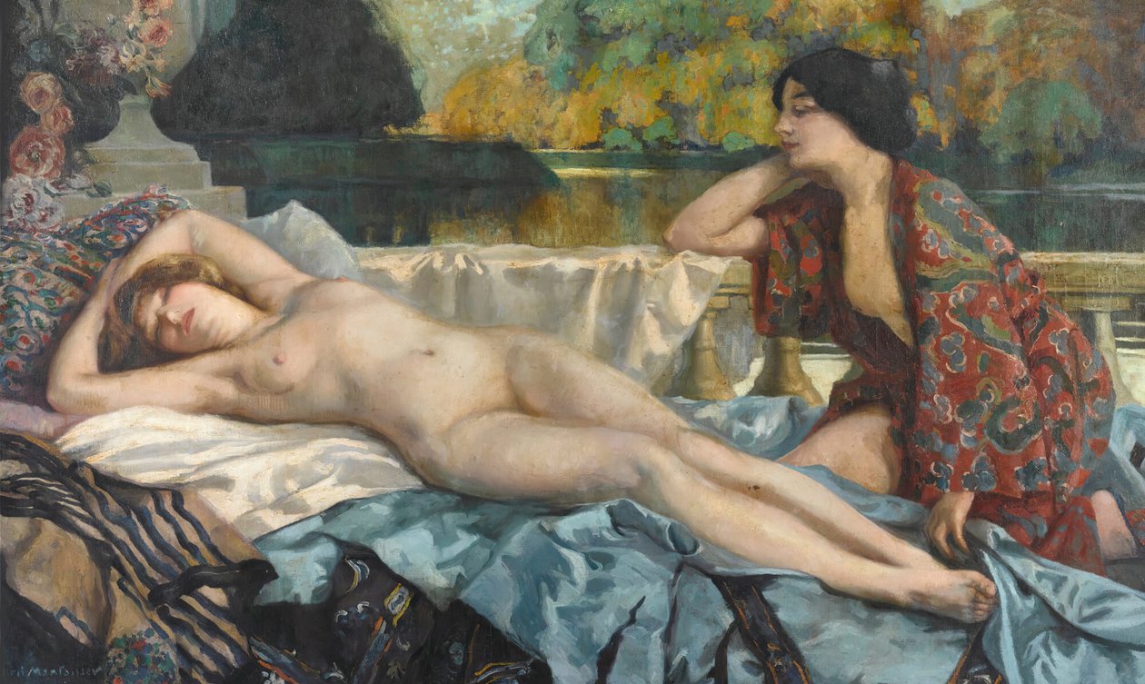 Odpoczynek nad jeziorem, 1912. autorstwa Henri Montassier