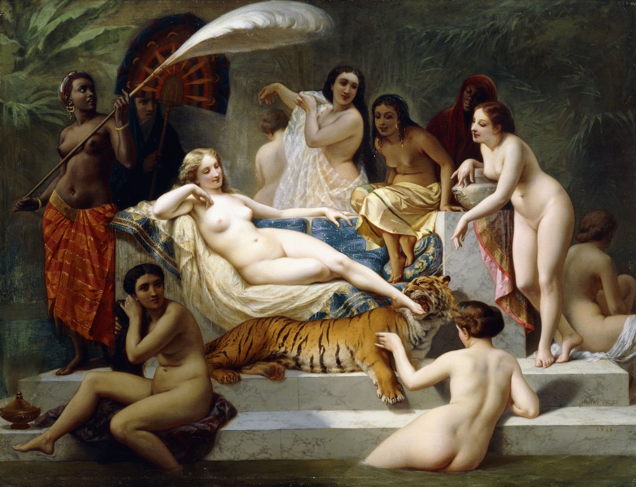 Odaliska, 1858 autorstwa Henri Pierre Picou