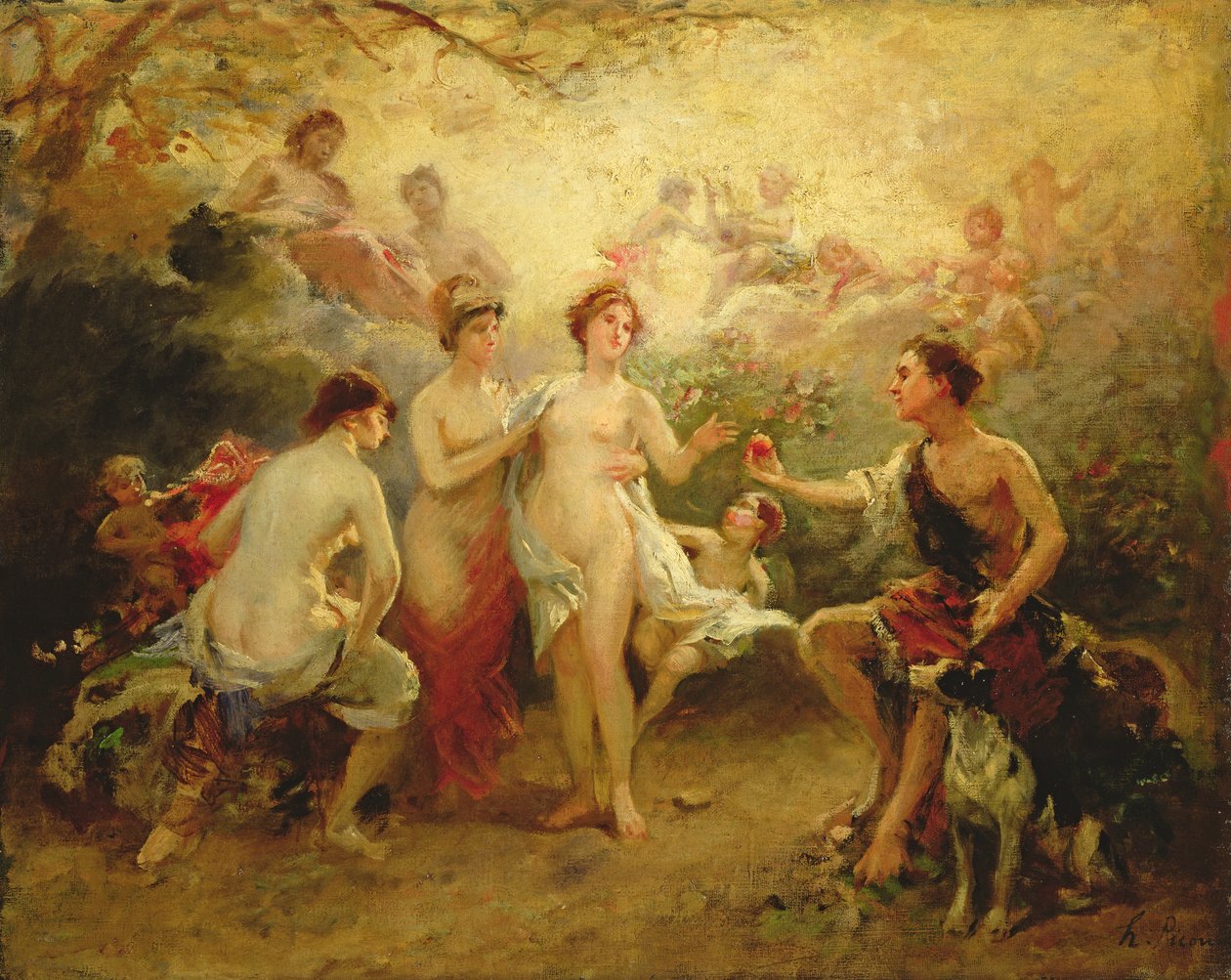 Wyrok Paryża autorstwa Henri Pierre Picou