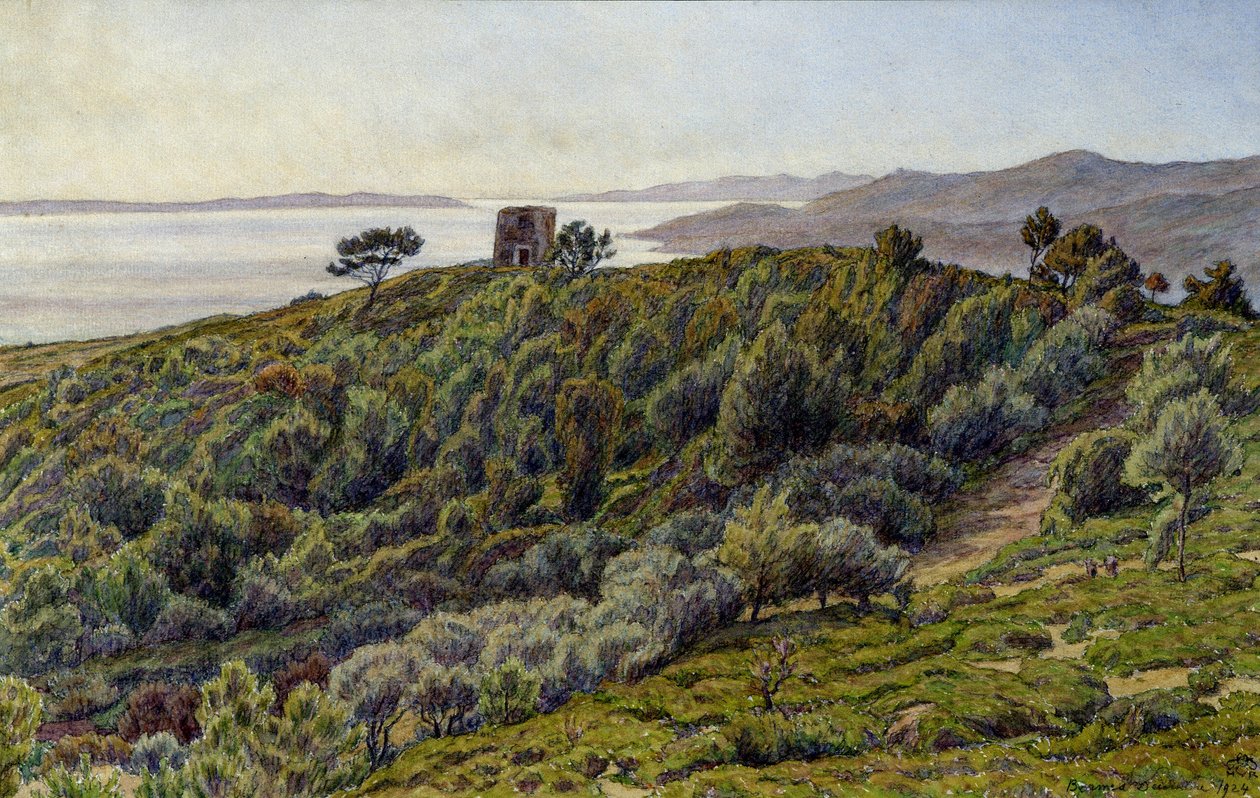 Torre Velha e as Ilhas de Hyerespolish autorstwa Henri Rivière