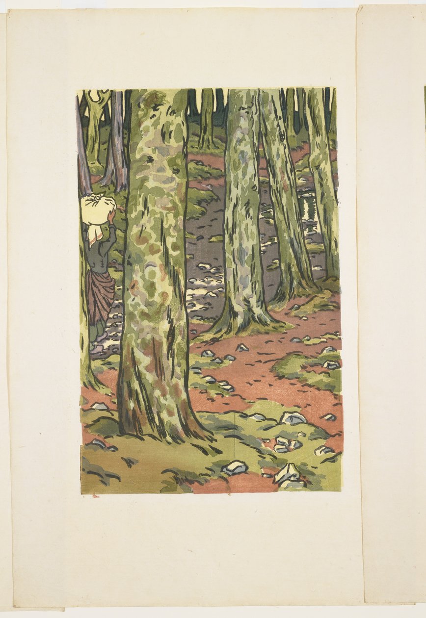 Mycie pod drzewami, Loguivy autorstwa Henri Rivière