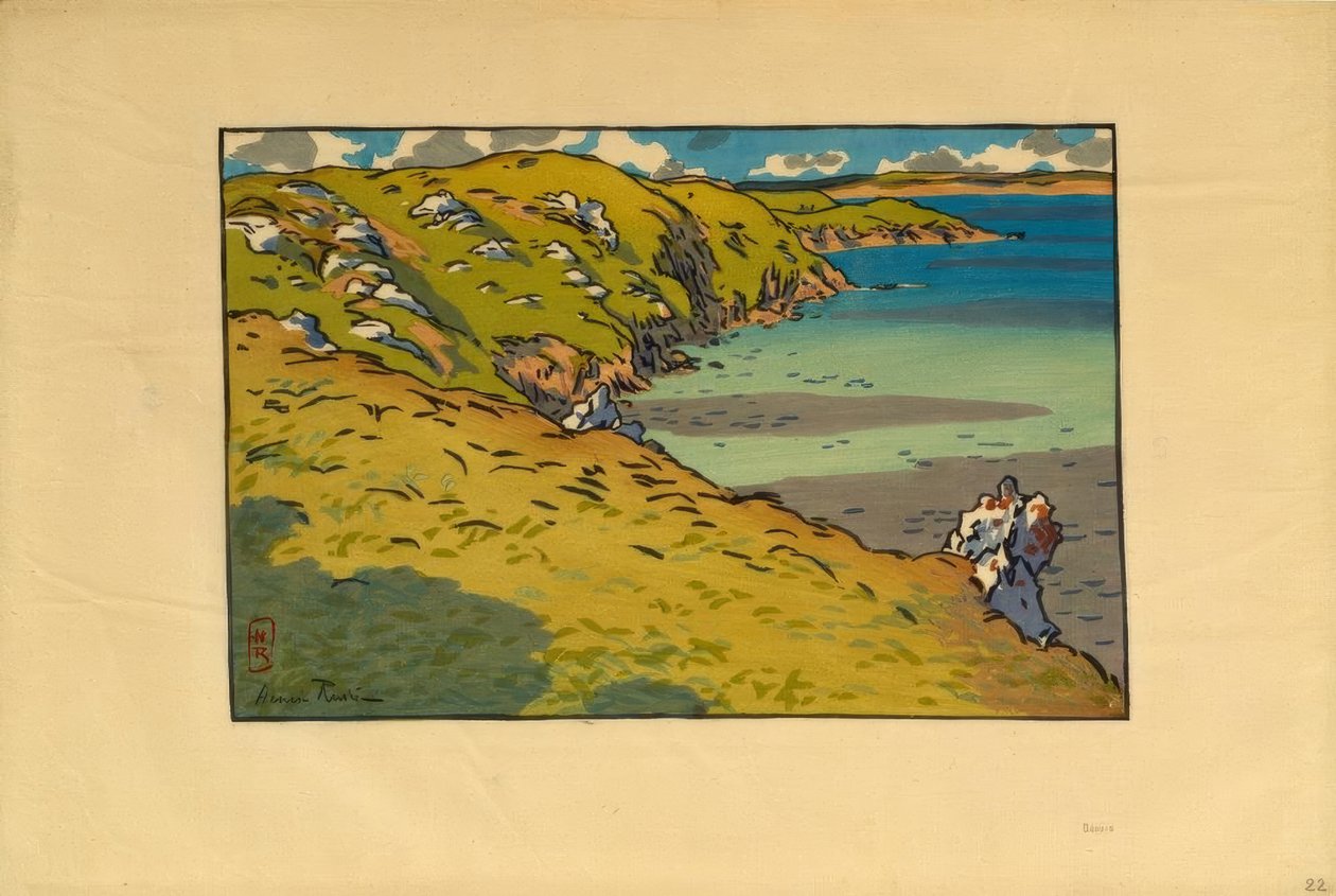 Zatoka Fresnaye (Saint-Cast) autorstwa Henri Rivière