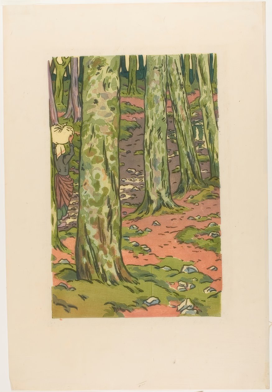 Pralnia w lesie w Loguivy autorstwa Henri Rivière