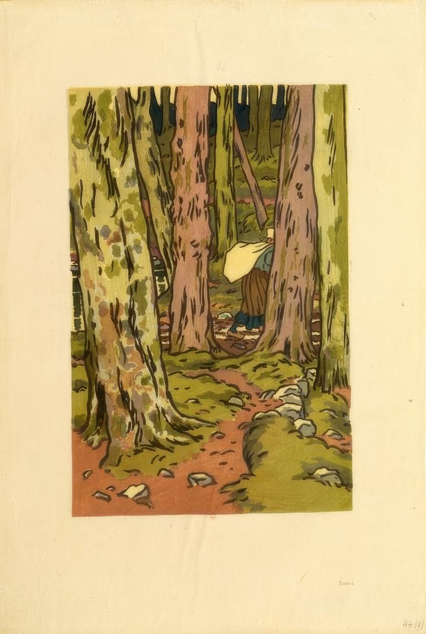 Pralnia w lesie w Loguivy autorstwa Henri Rivière