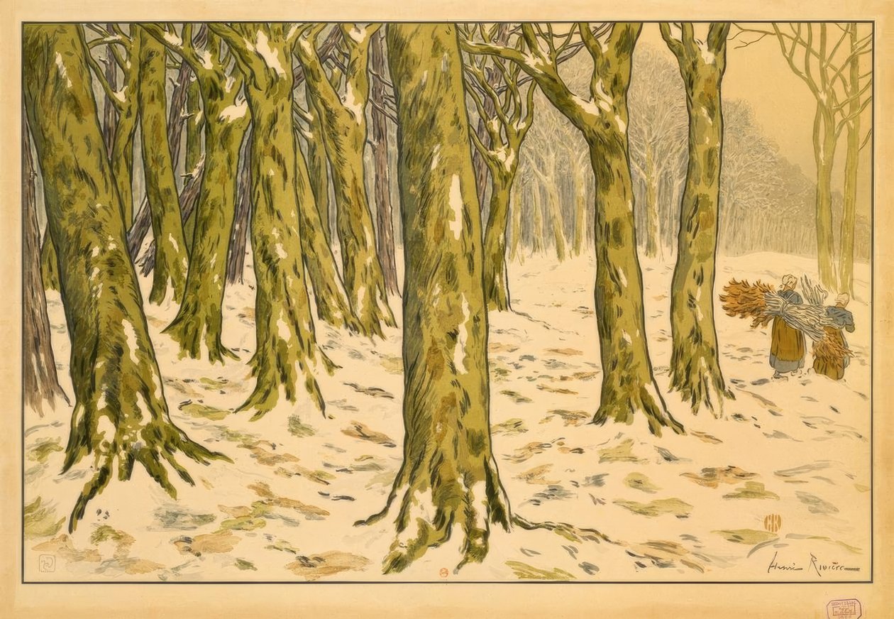 Drewno. Zima autorstwa Henri Rivière