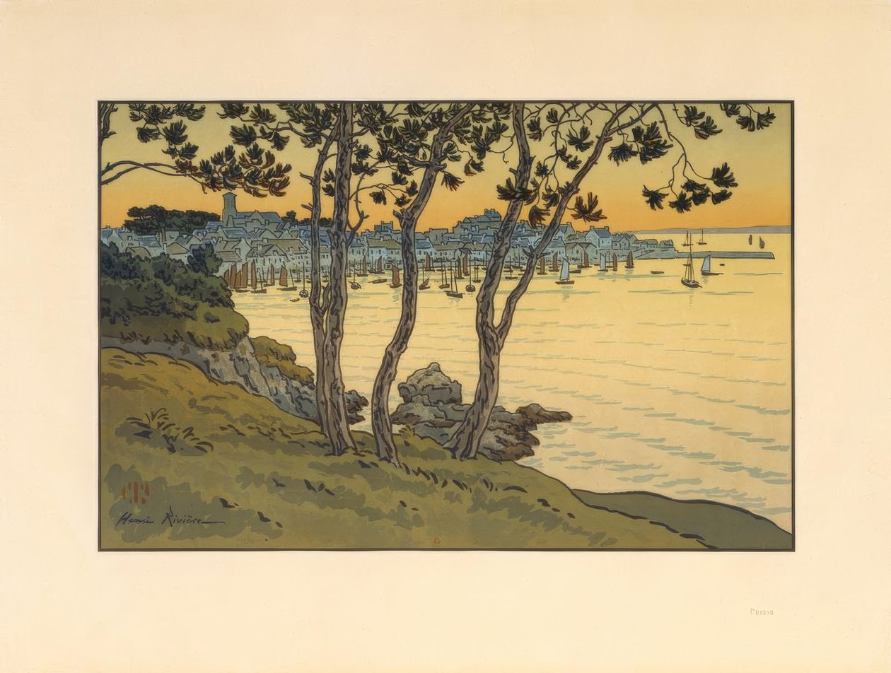 Port Douarnenez autorstwa Henri Rivière