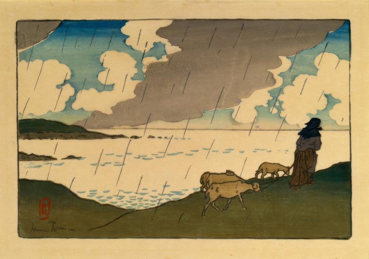 Ziarno (Saint-Briac) autorstwa Henri Rivière