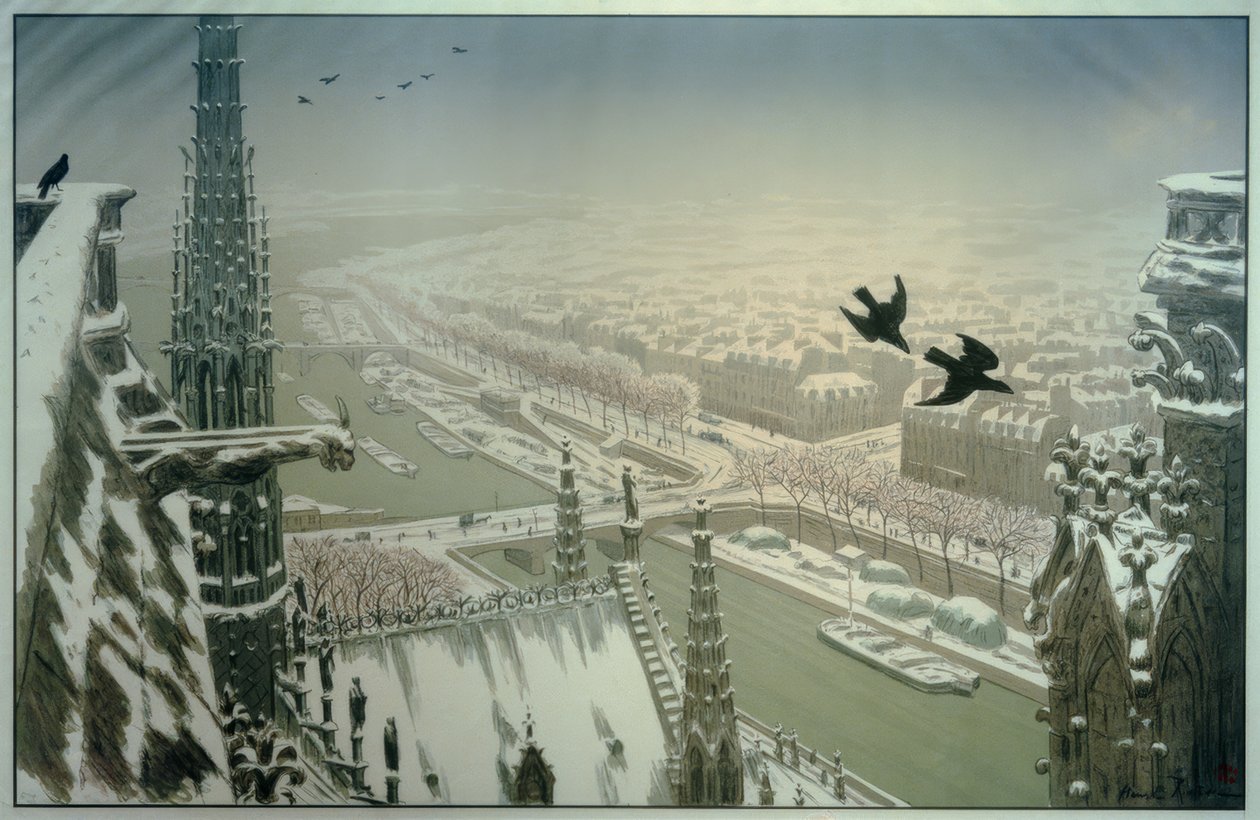 Z wież Notre-Dame autorstwa Henri Rivière
