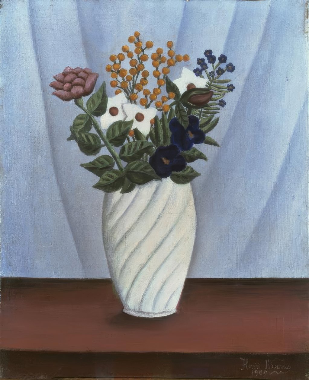 Bukiet kwiatów autorstwa Henri Rousseau