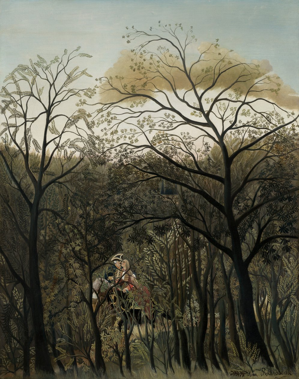 Spotkanie w lesie autorstwa Henri Rousseau