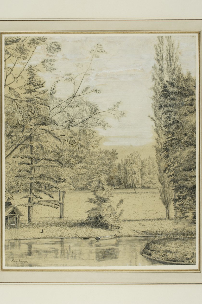Krajobraz rzeczny i parkowy autorstwa Henri Rousseau