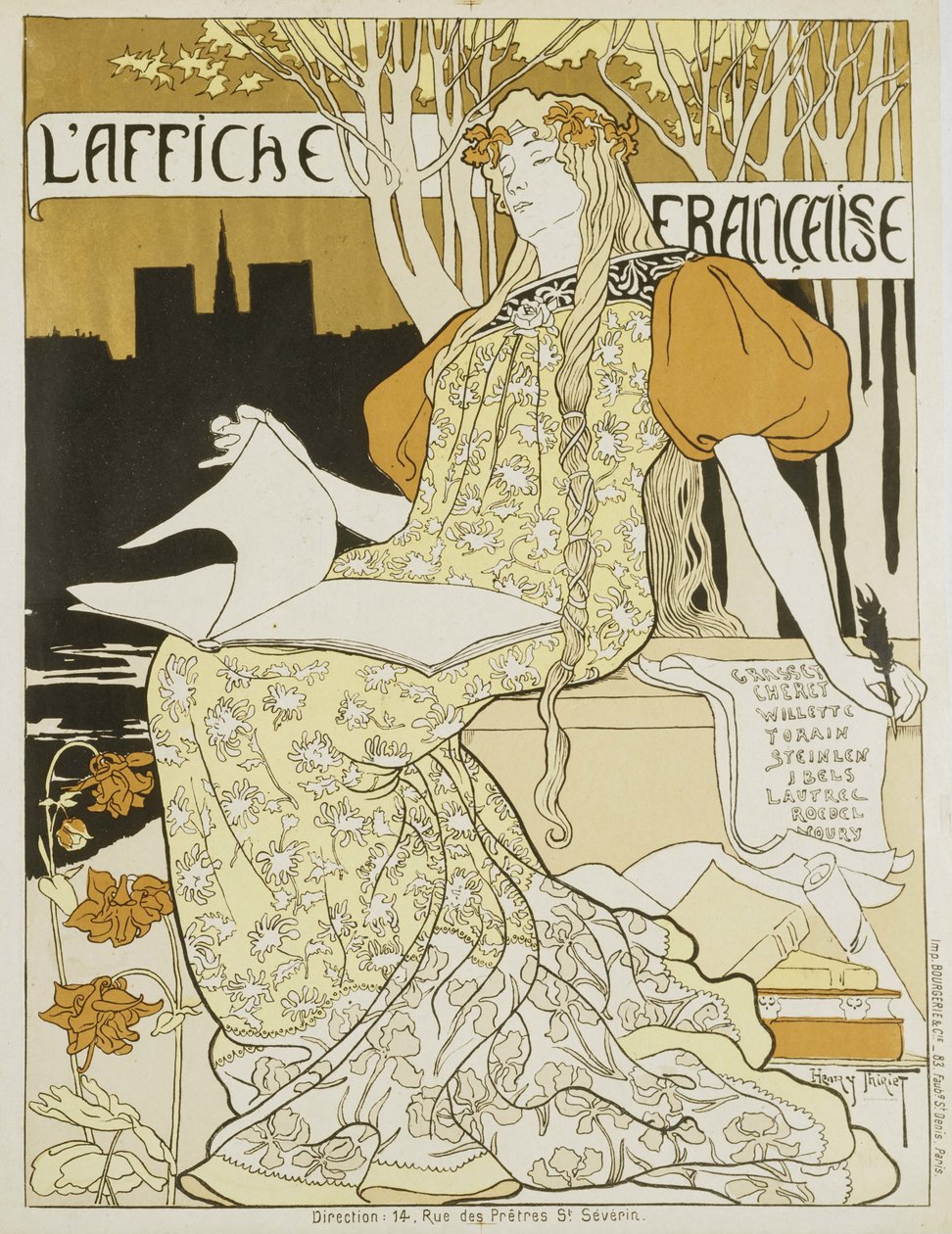 Plakat francuski, ok. 1897. autorstwa Henri Thiriet