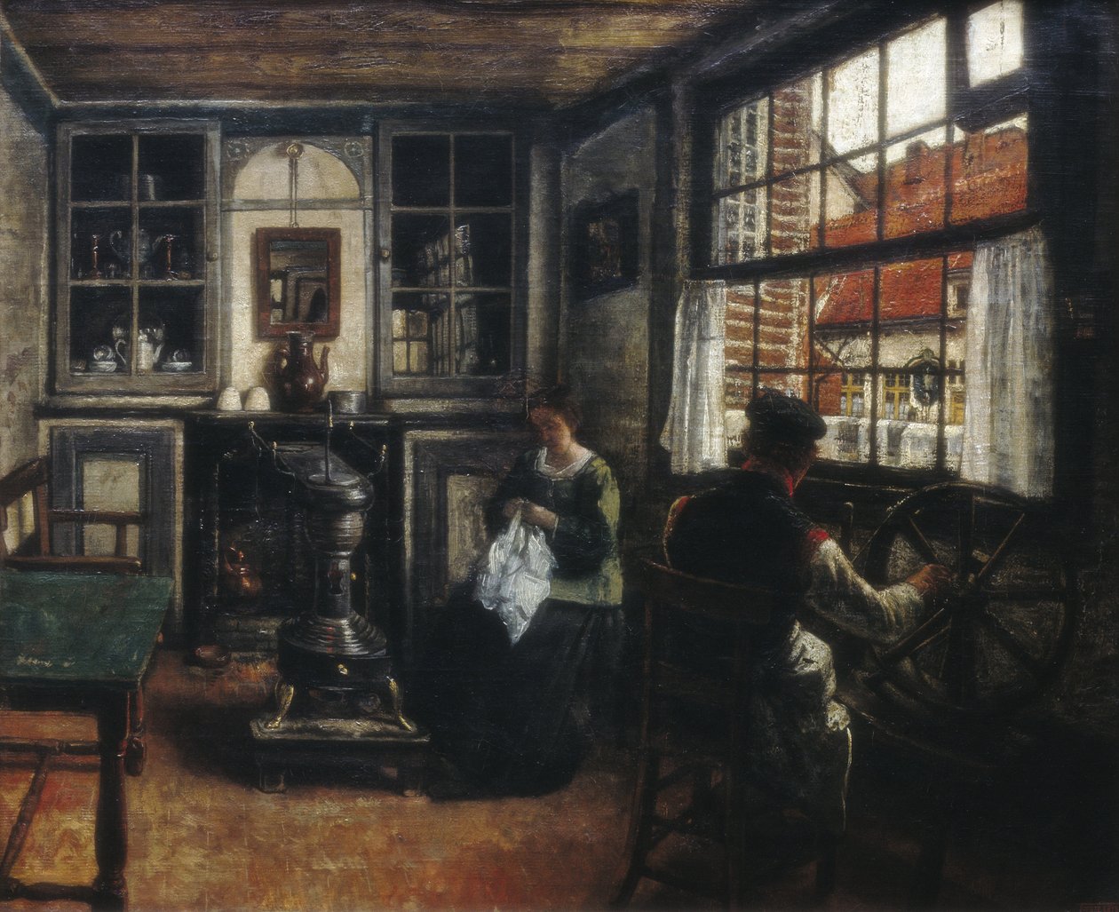 przędzarka autorstwa Henri de Braekeleer