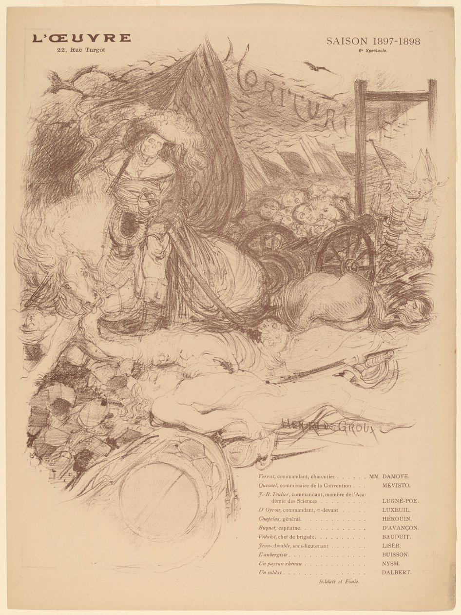 Umrą autorstwa Henri de Groux