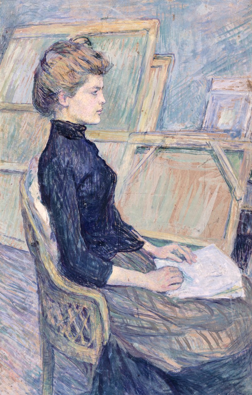 Modelka w badaniu (Helene Vary) autorstwa Henri de Toulouse Lautrec