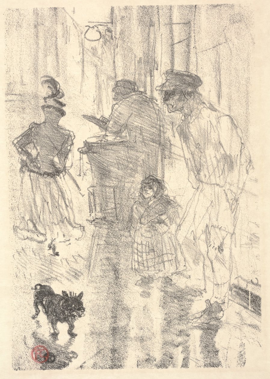 Wizaż (lito) autorstwa Henri de Toulouse Lautrec