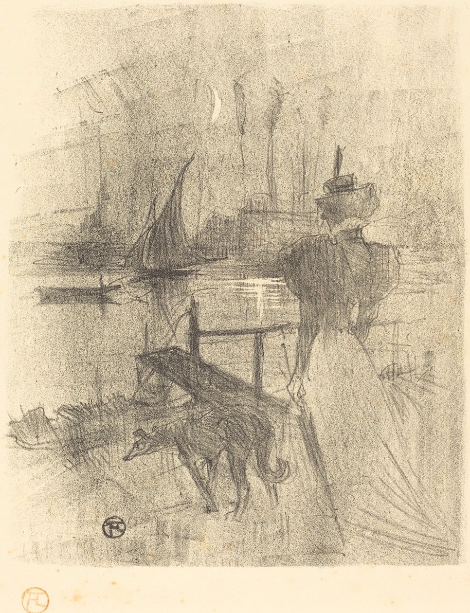 Adieu autorstwa Henri de Toulouse Lautrec