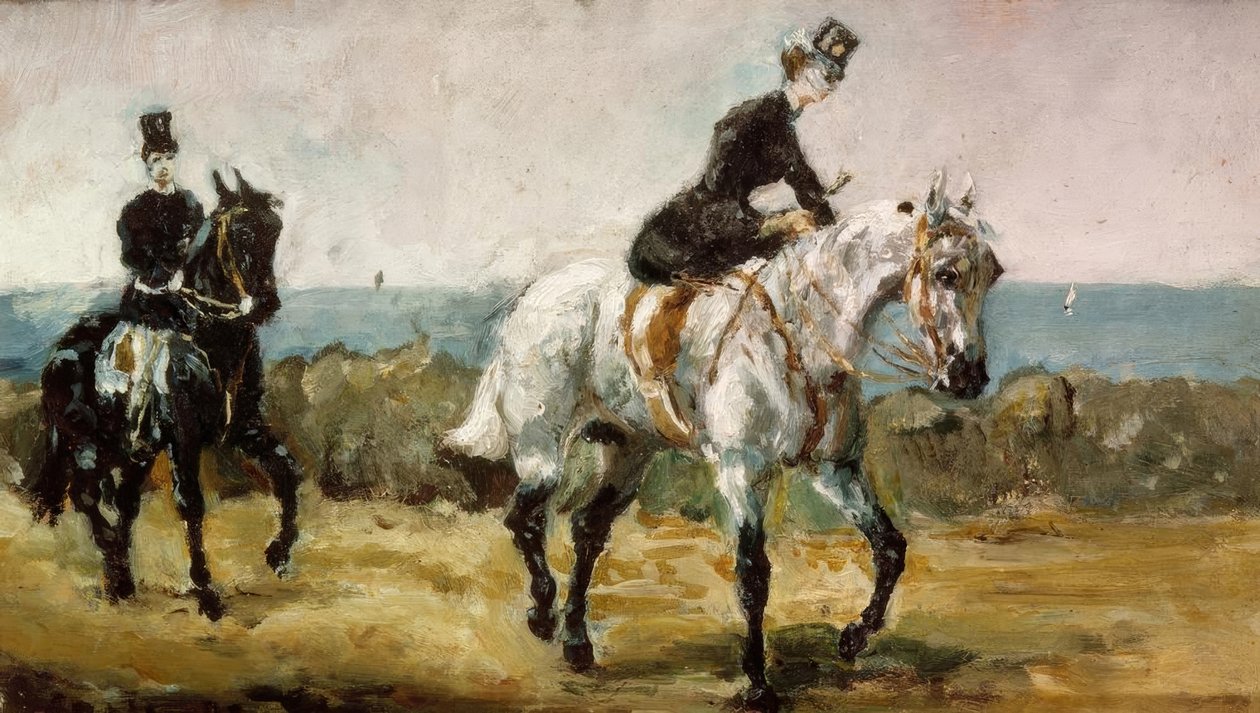 Amazonka, a za nią jej pan młody autorstwa Henri de Toulouse Lautrec