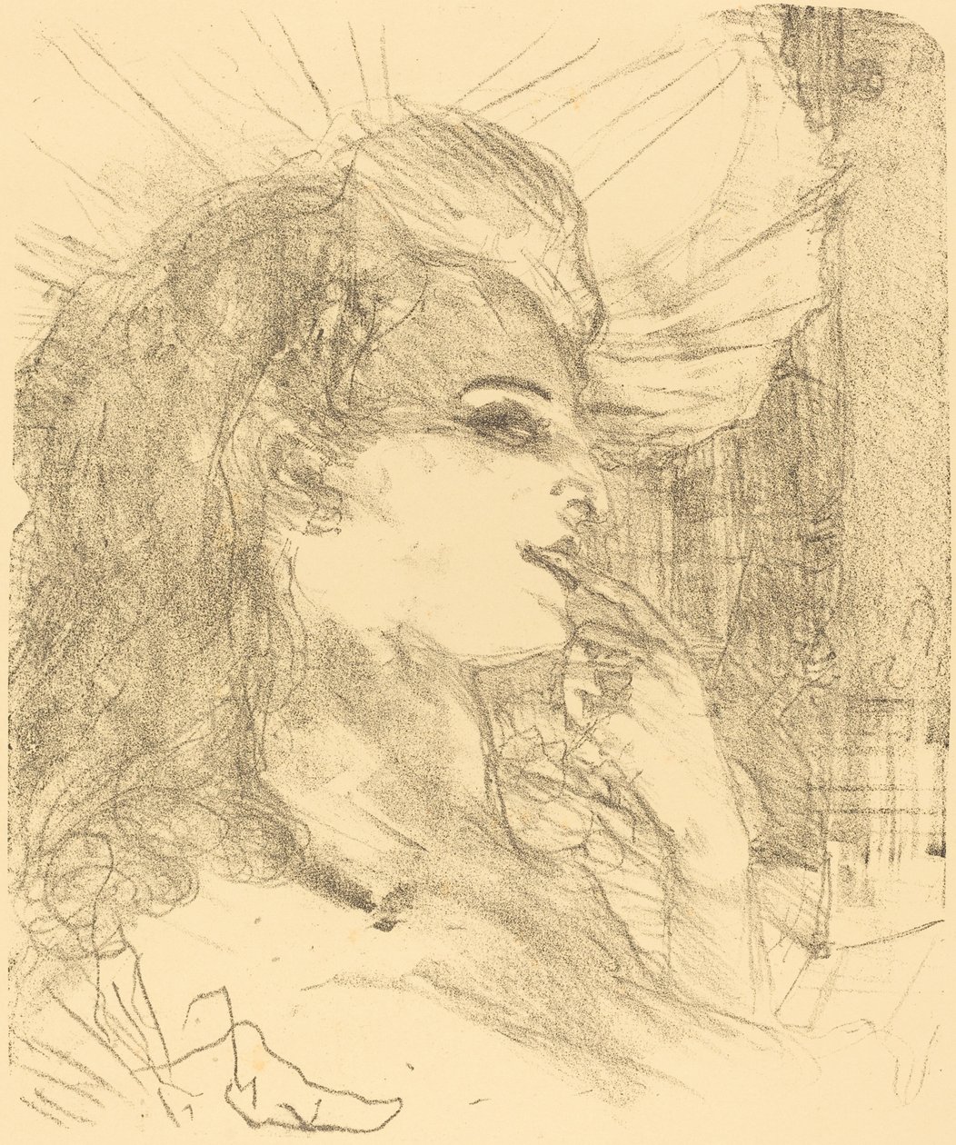 Anna Held, 1896. autorstwa Henri de Toulouse Lautrec