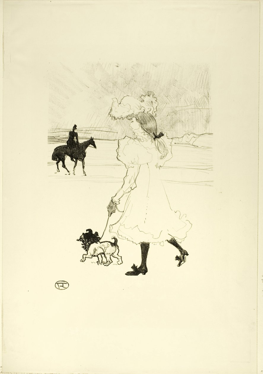 W lesie autorstwa Henri de Toulouse Lautrec