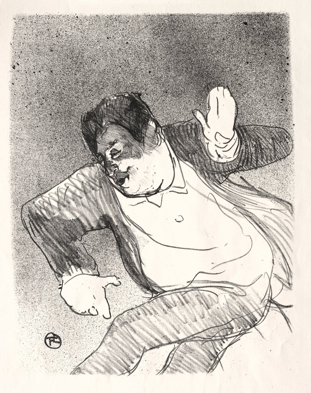 Caudieux, 1893. autorstwa Henri de Toulouse Lautrec