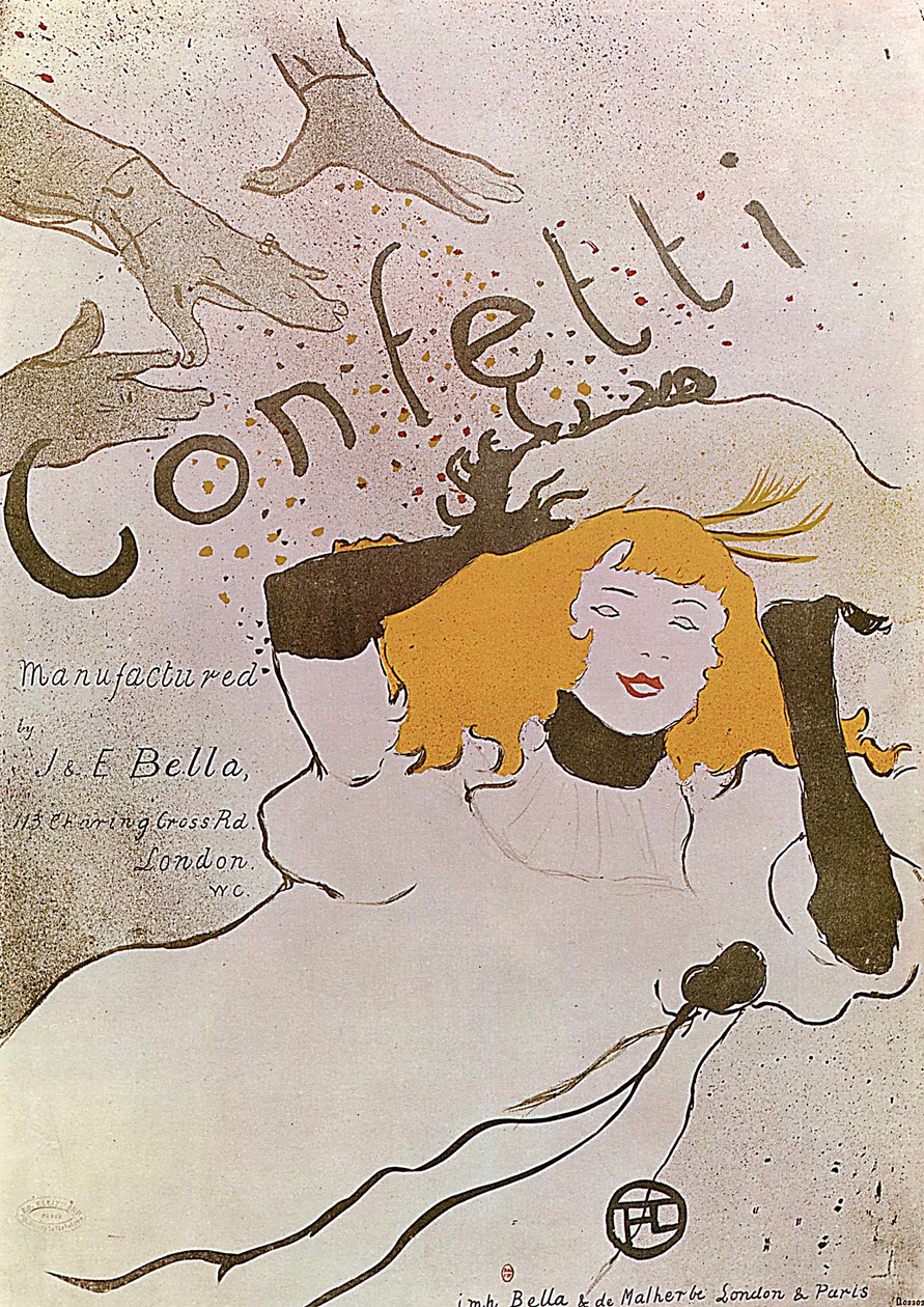 Konfetti, 1893. autorstwa Henri de Toulouse Lautrec