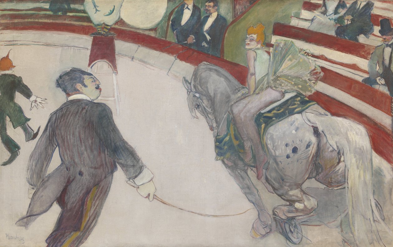 Equestrienne (w Cirque Fernando) autorstwa Henri de Toulouse Lautrec