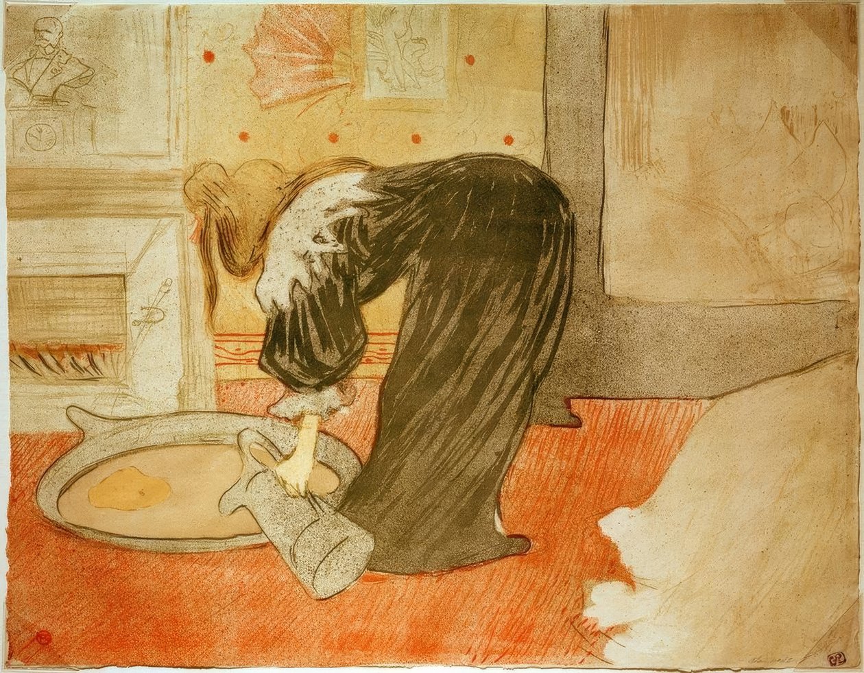 Kobieta w wannie autorstwa Henri de Toulouse Lautrec