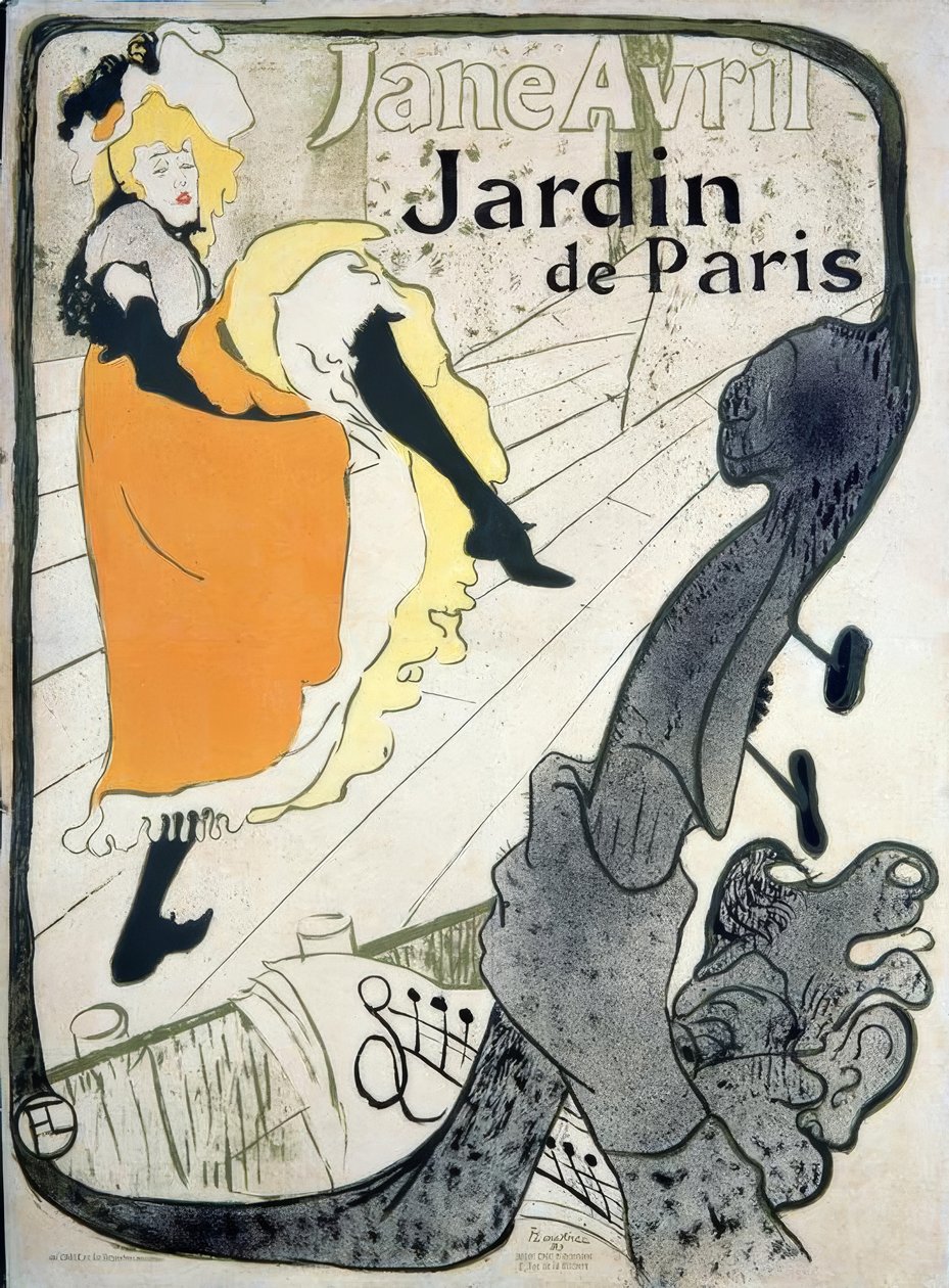 Jane Avril autorstwa Henri de Toulouse Lautrec